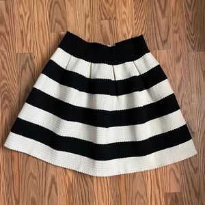 Black & White Striped Skirt (NEW)